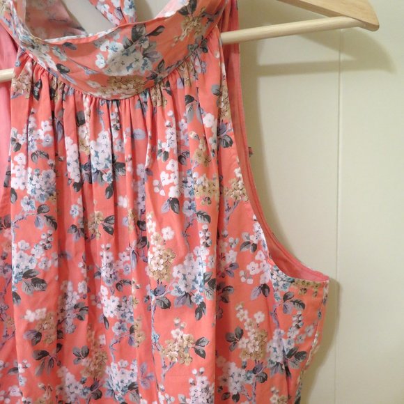 J Crew High neck floral jumpsuit, Size 12 - Picture 1 of 5